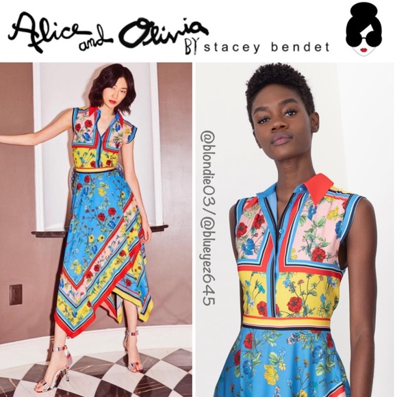 alice and olivia handkerchief dress